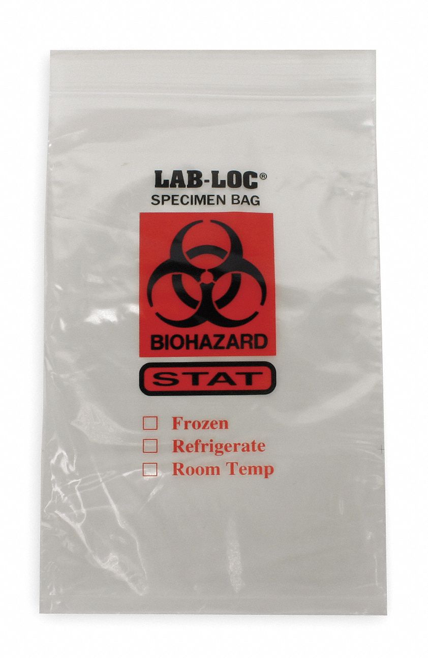 SPECIMEN TRANSFER BAG,6 IN. W,PK1000