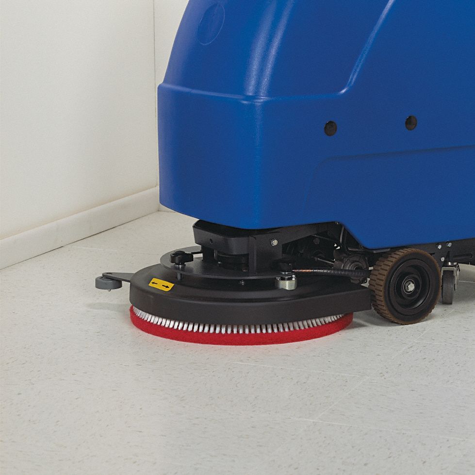 3M Buffing and Cleaning Pad Red, 17 in Floor Pad Size, 175 to 600 rpm