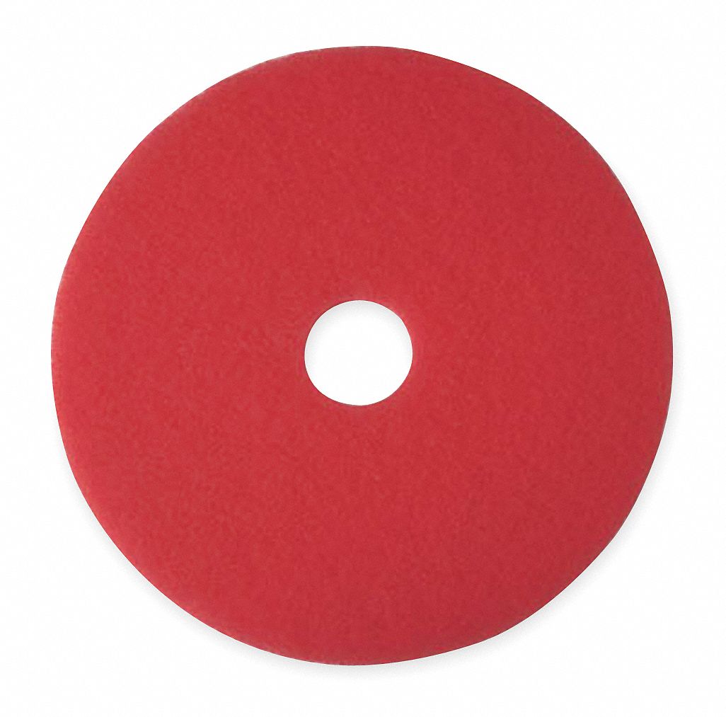 3U089 - Buffing and Cleaning Pad 13 In Red PK5