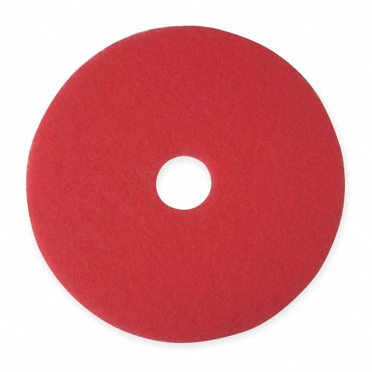 Red 3M Floor Scrubbing Pad, For Cleaning, Size: 17