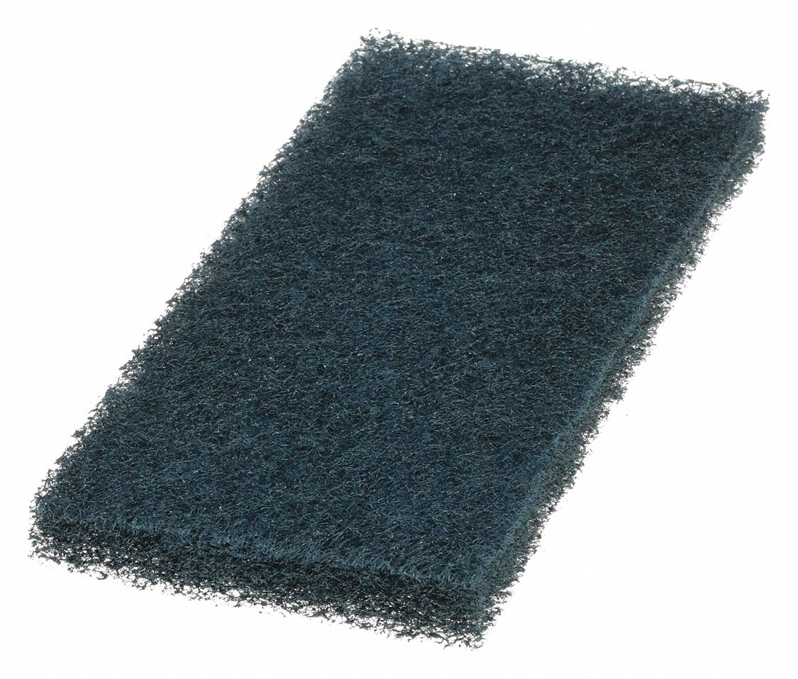 Scrubbing Pad 10in L Blue 4 5/8 in W PK5