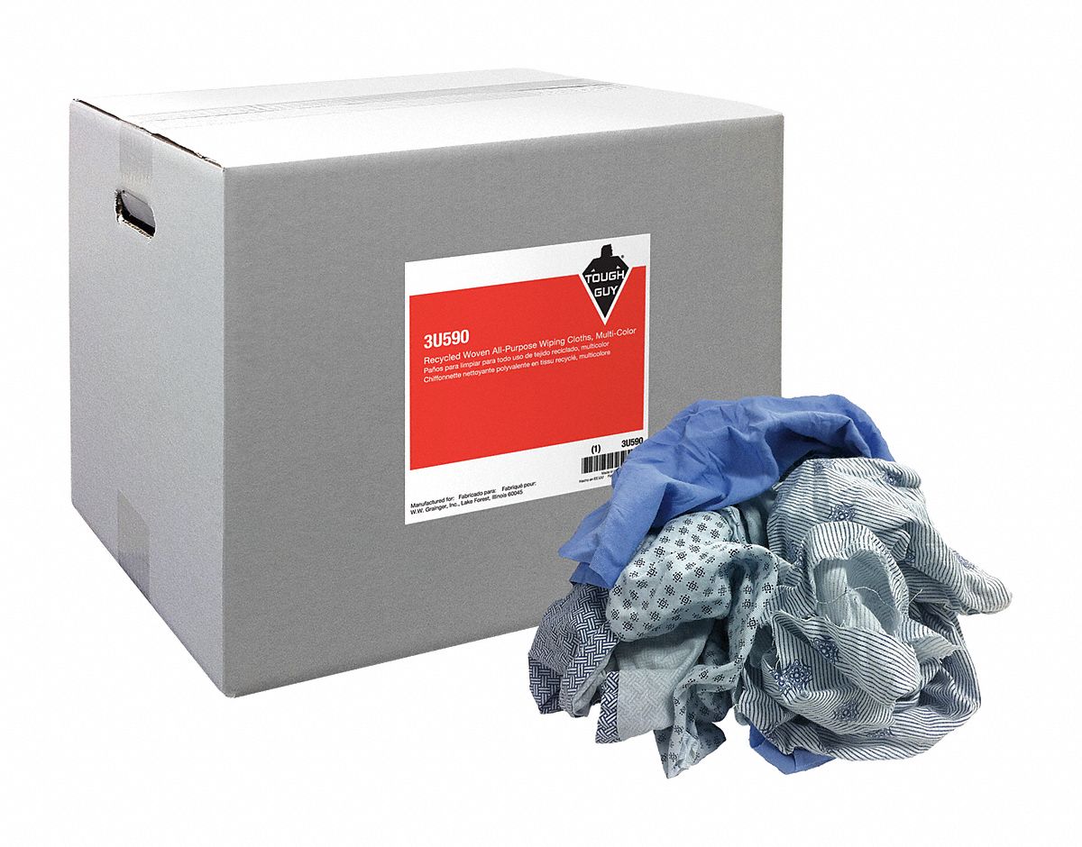 3U590 - Wiping Cloths Cotton 25 lb Box