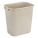 WASTEBASKET,RECTANGULAR,3-1/4 GAL.,BEIGE