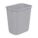 TRASH CAN,RECTANGULA,10-21/64 GAL.,GRAY