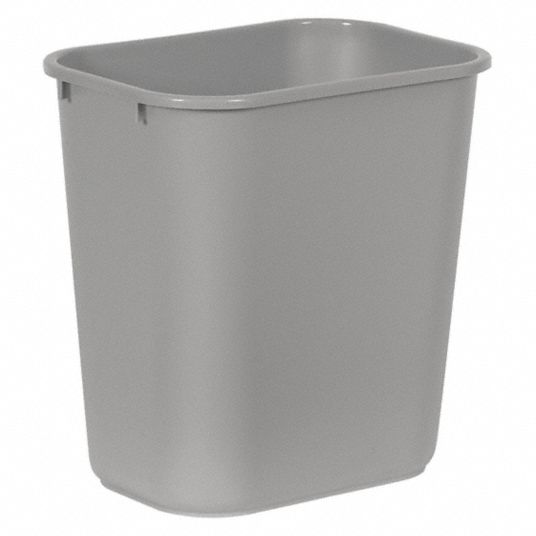 Rubbermaid® Soft Molded Plastic Small Wastebasket, 13-5/8 Gallon