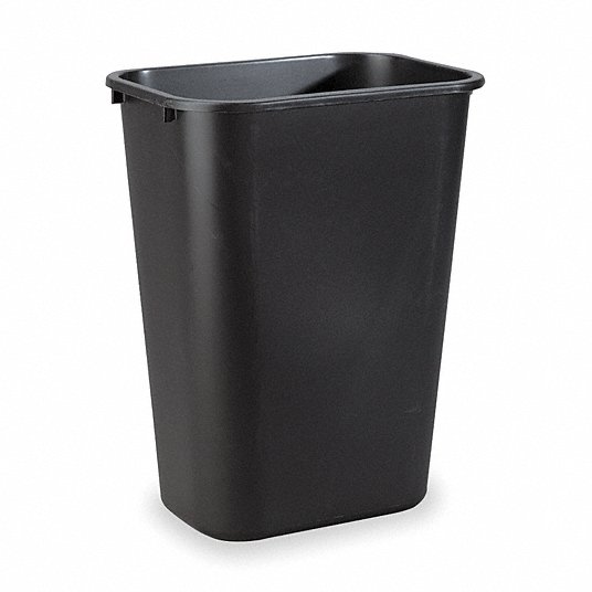 RUBBERMAID COMMERCIAL PRODUCTS FG295700GRAY Trash Can,Rectangula,10-21/64 