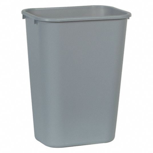 4 Pcs Trash Cans 10.6 Gallon Commercial Garbage Can Trash Bins, Plastic  Rectangular Trash Can Wastebasket Recycle Bin for Commercial Office,  Kitchen