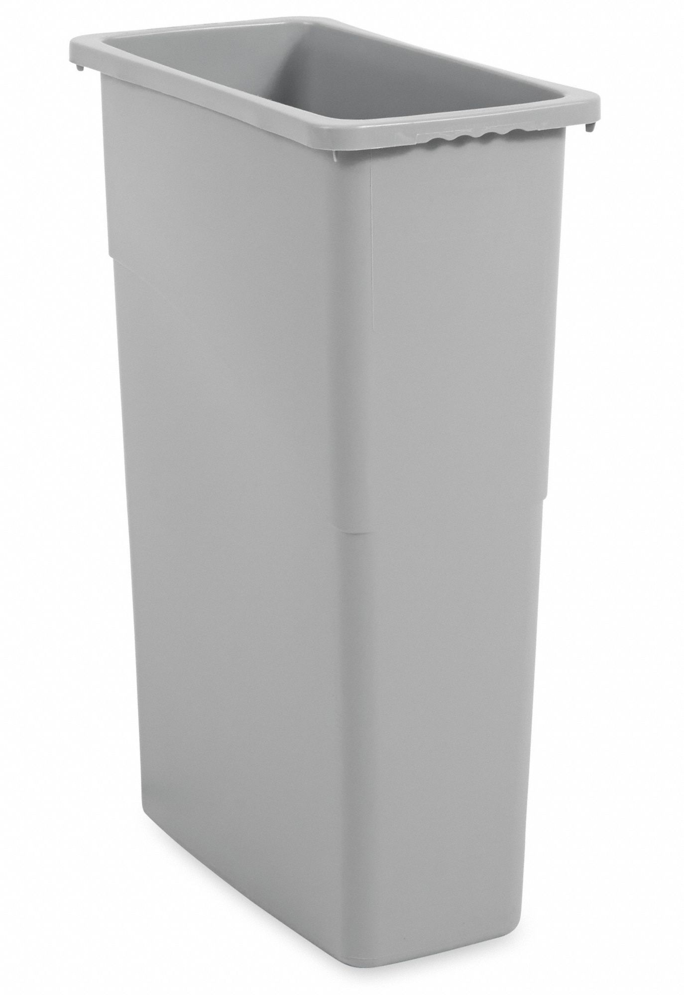 RUBBERMAID COMMERCIAL PRODUCTS 23 gal, Rectangular, Gray - 3U641 ...