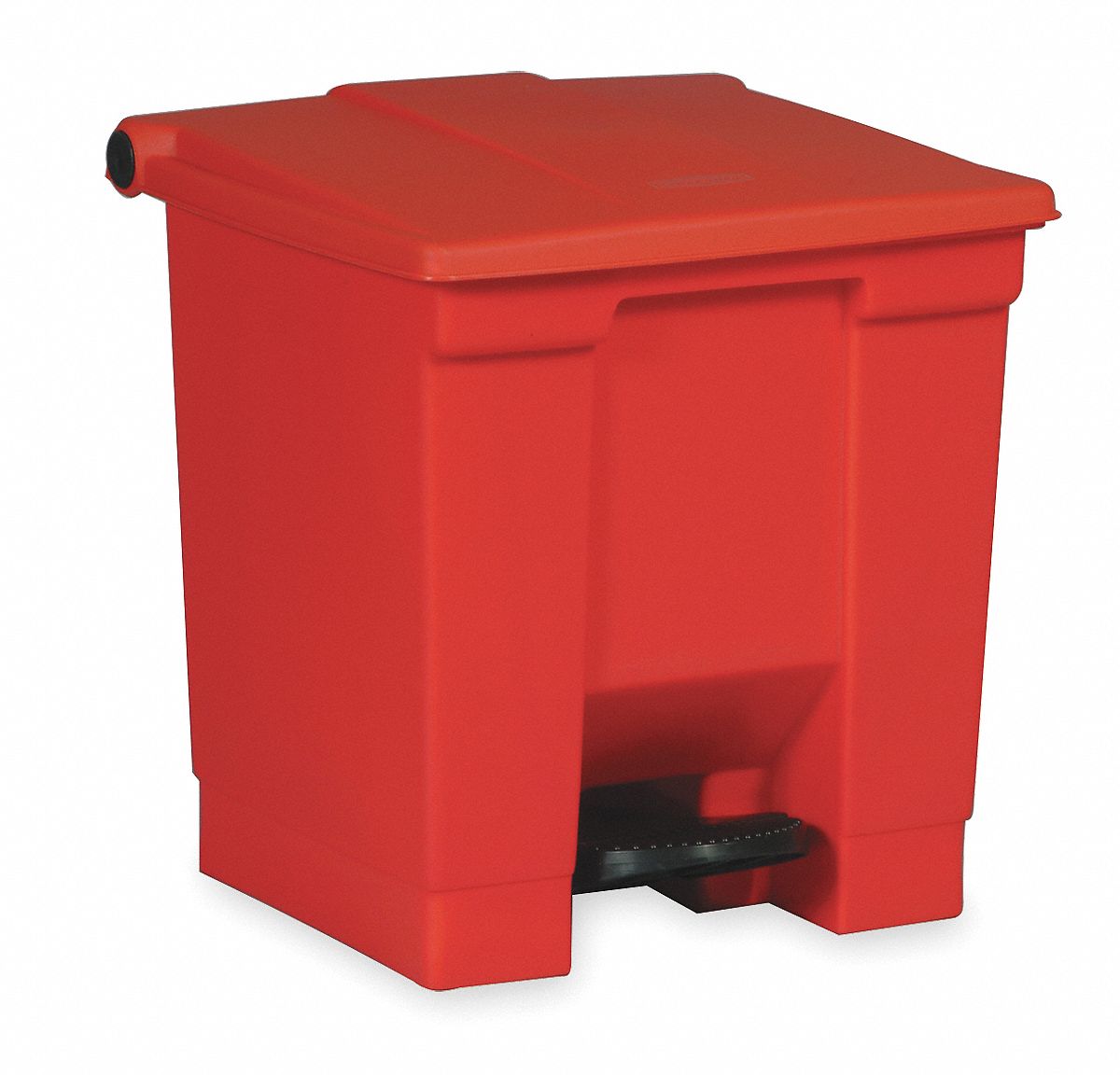 Rubbermaid Commercial Products Step on Trash Can 8 Gallon Red Stainless  Steel for sale online