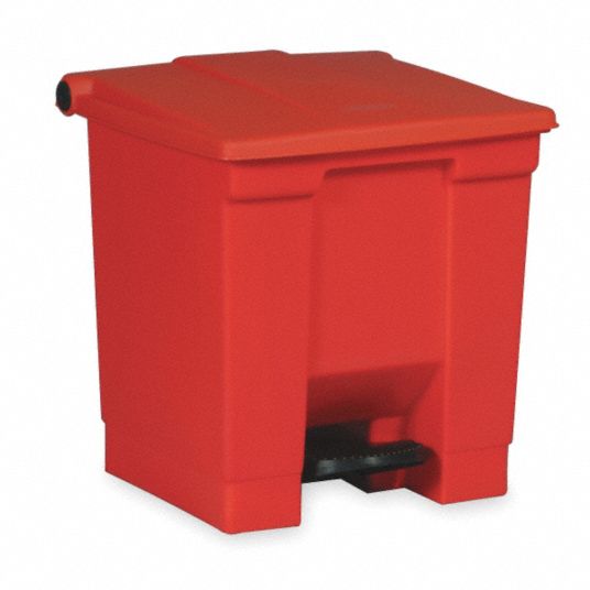 Rubbermaid® 3603-88 4.1 Cu. Ft Plastic Bin Truck with Clear Lid & Scoop