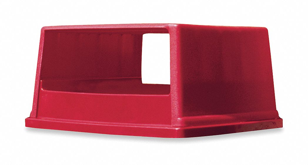 3U659 - D0247 Trash Can Top Canopy Stays Open Red