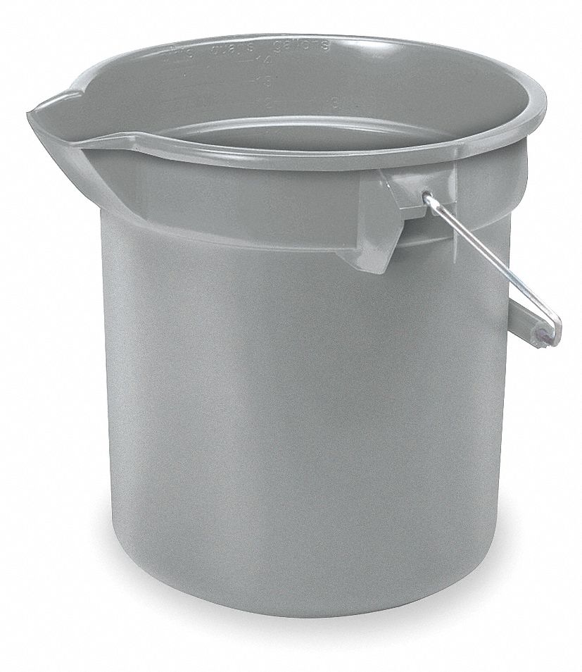 BUCKET ROUND 10QT GRAY