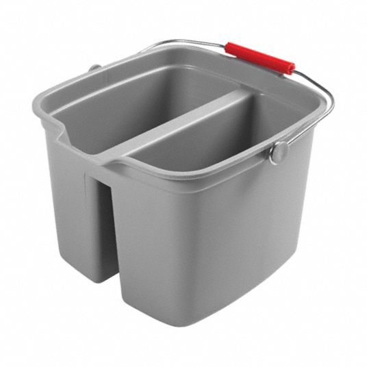 24-Liters Household Window Cleaning Plastic Square Mop Bucket with