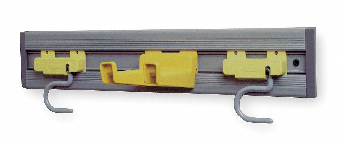 3U663 - Closet Organizer/Tool Holder Gry Plastic