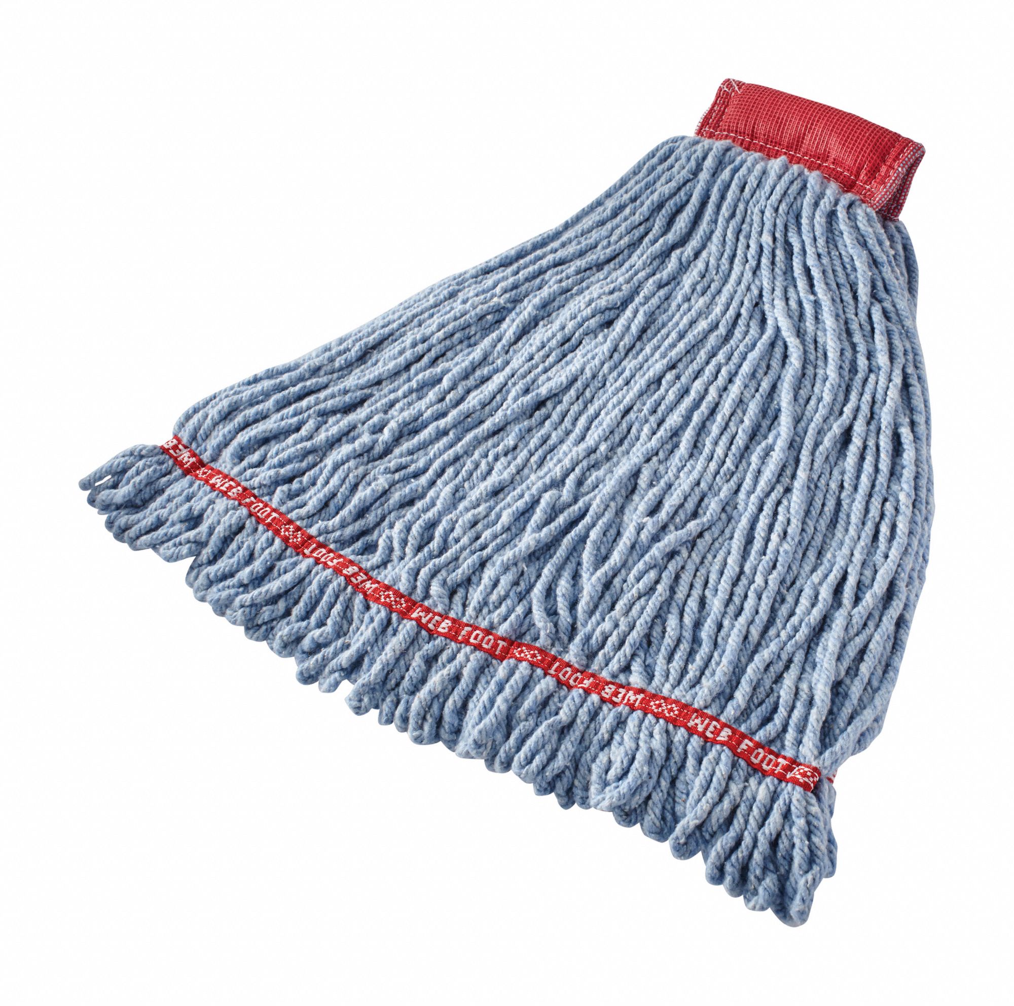 Mop Heads 5x Red Cotton Floor Set - Heavy Duty Replacement Pads For Kitchen & General Cleaning Replacement Mop Heads For Cleaning - Foto 2