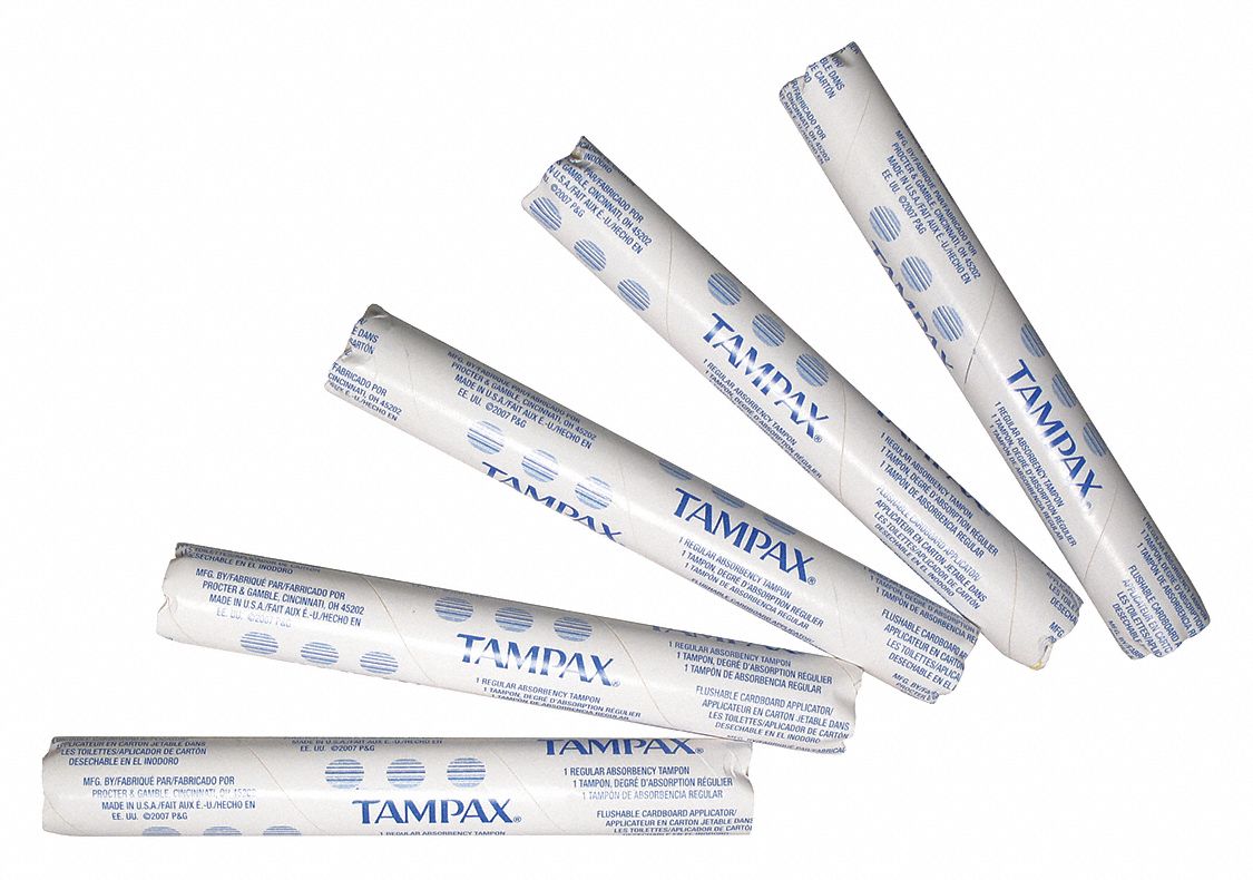Hospeco Tampon 5 In Length 3 4 In Width For Use With Vendors Hsc T 45 25 And Hsc Focjr 25 Pk 500 3u2 T500 Grainger