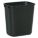 WASTEBASKET,RECTANGULAR,3-1/4 GAL.,BLACK