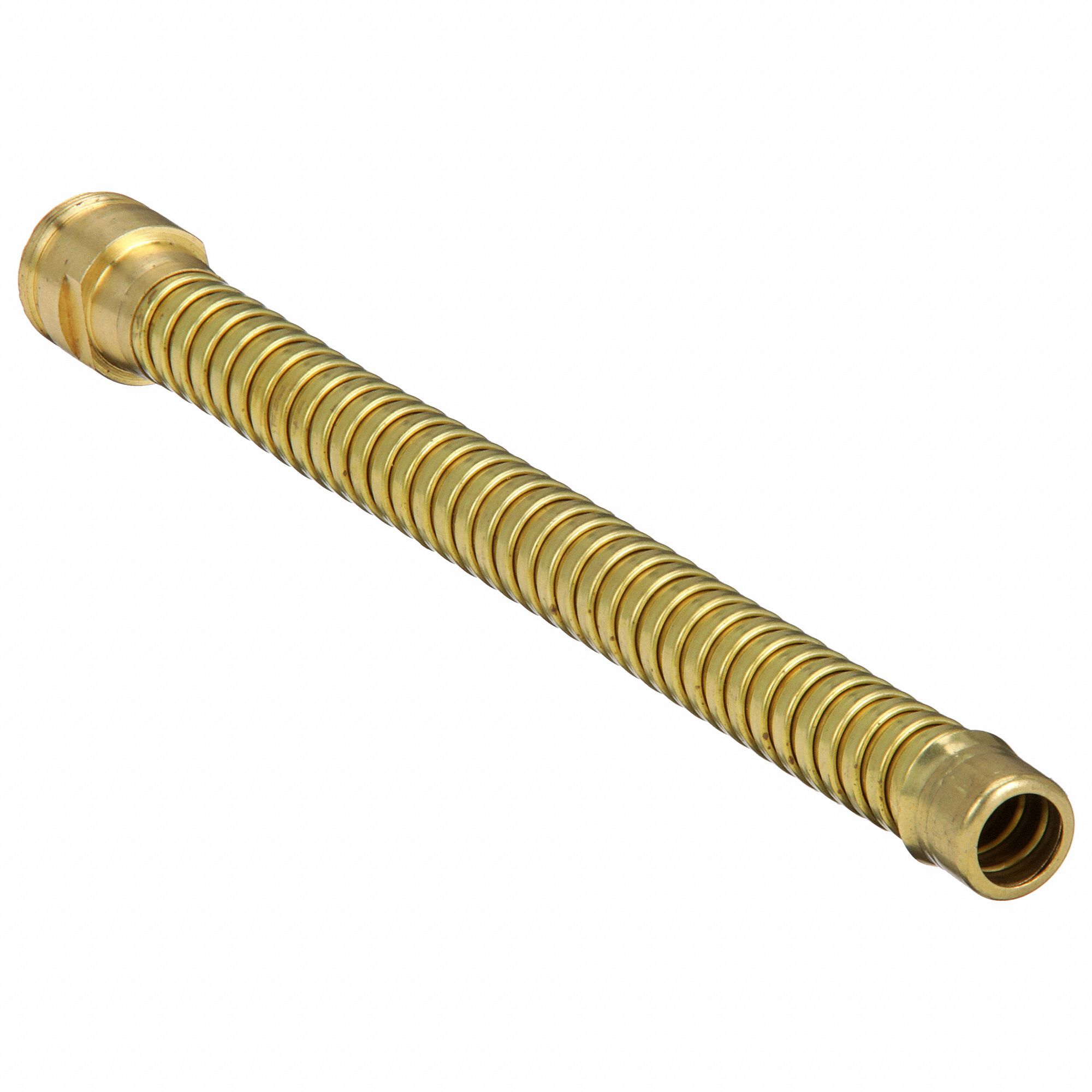 FLEXIBLE HOSE EXTENSION, 8IN LONG, BRASS