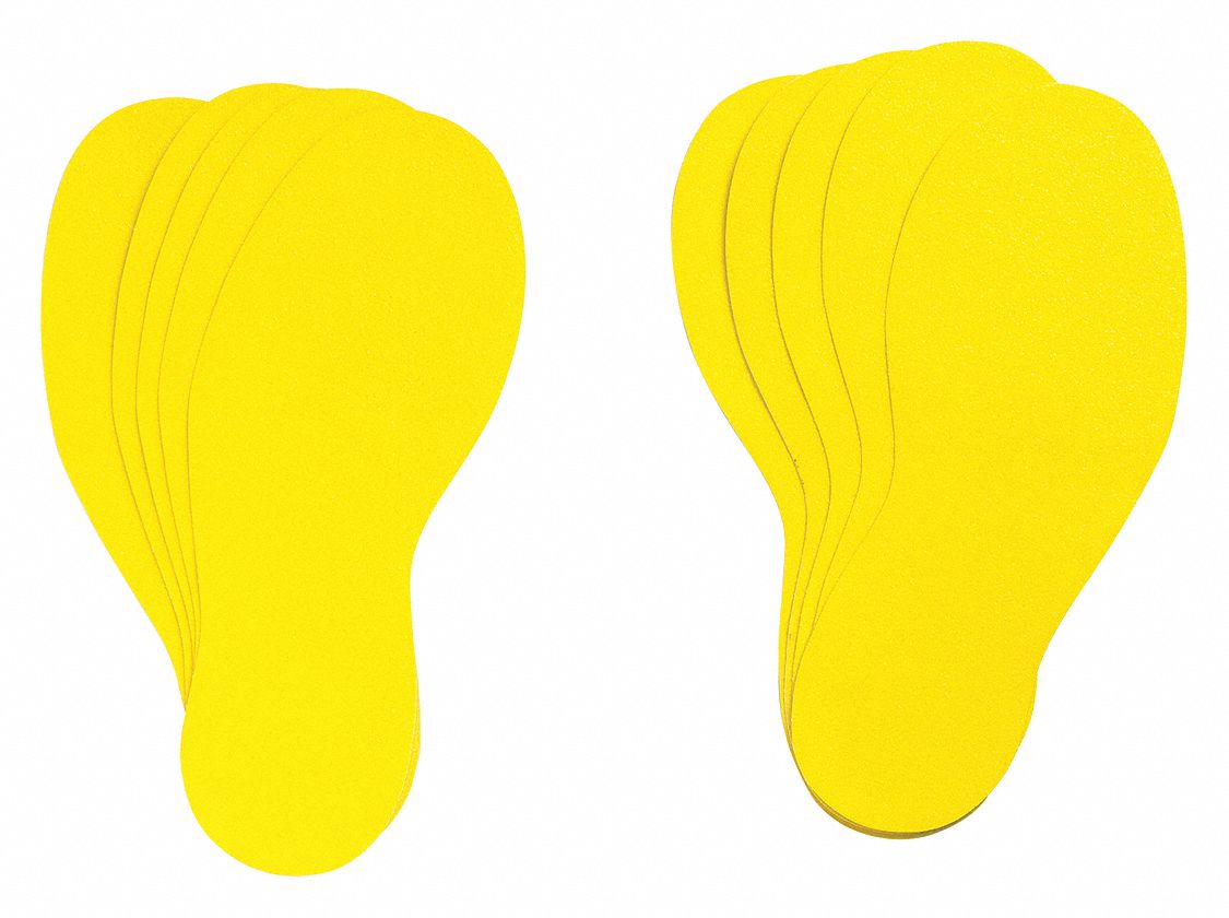 LABELS REMOVABLE FOOT PRINTS 11.88I