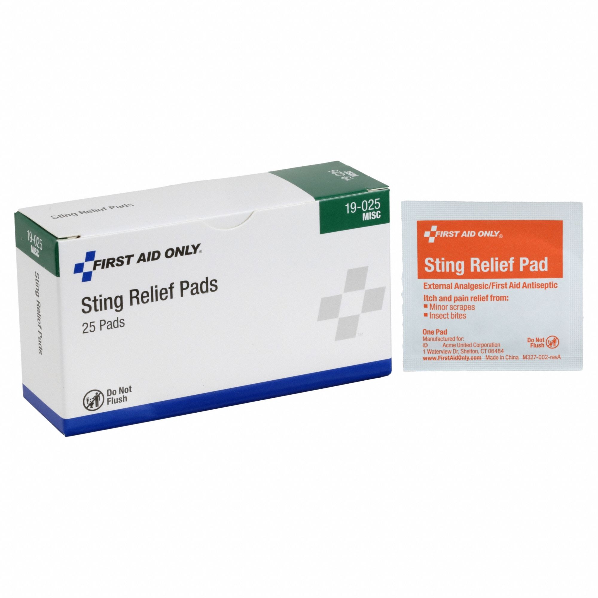 FIRST AID ONLY, Ethyl Alcohol/Lidocaine HCl, Wipes, Bite/Sting