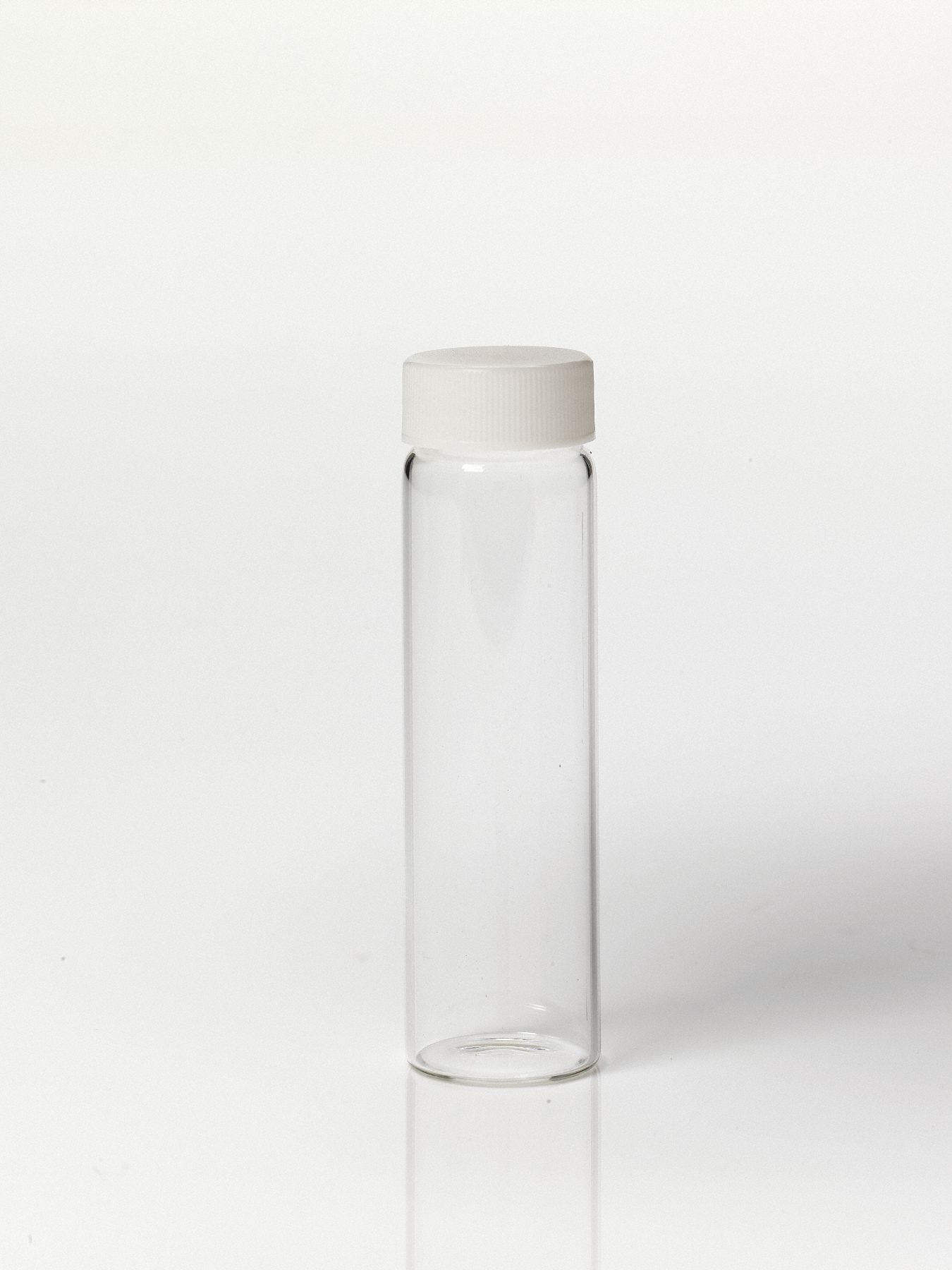 GRAINGER APPROVED Type I Borosilicate Glass, Glass Vial w/Cap, 1.35 oz