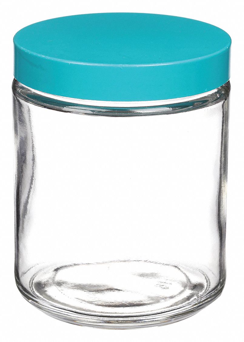 PRECLEANED JAR,500ML,GLASS,WIDE,PK12