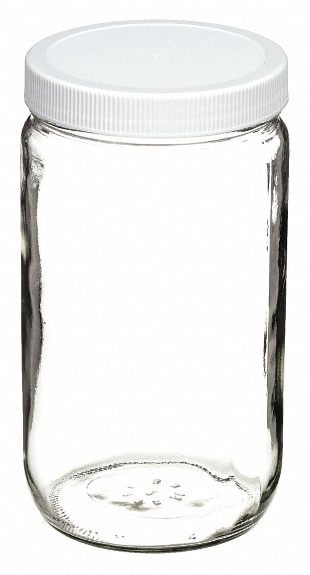 PRECLEANED/QC BTTLE,1000ML,GLS,WIDE,PK12