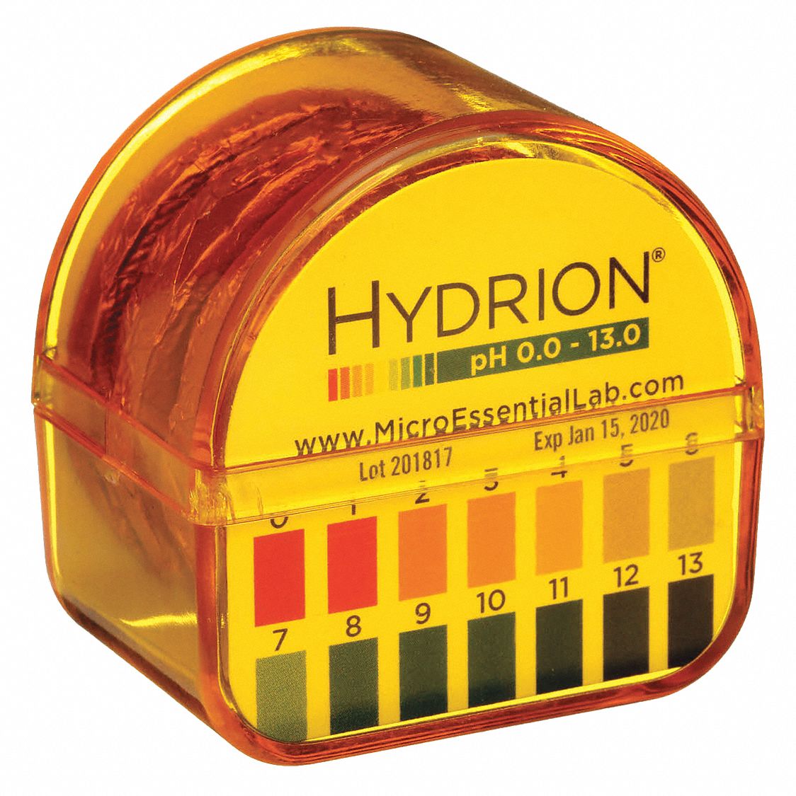 pH Paper: 1.0 pH, 15 ft Overall Lg, 1/8 in Overall Wd, 500 Tests, pH