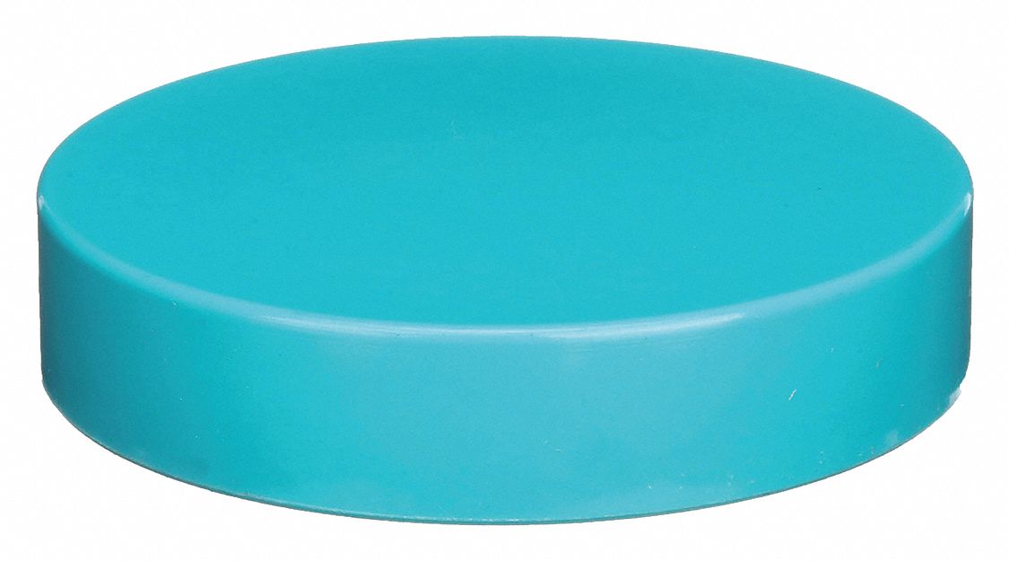 Cap: 89 mm Dia, Green, Thermoset, F217/PTFE, 89-400 mm Screw Closure Size, Wide Mouth Size