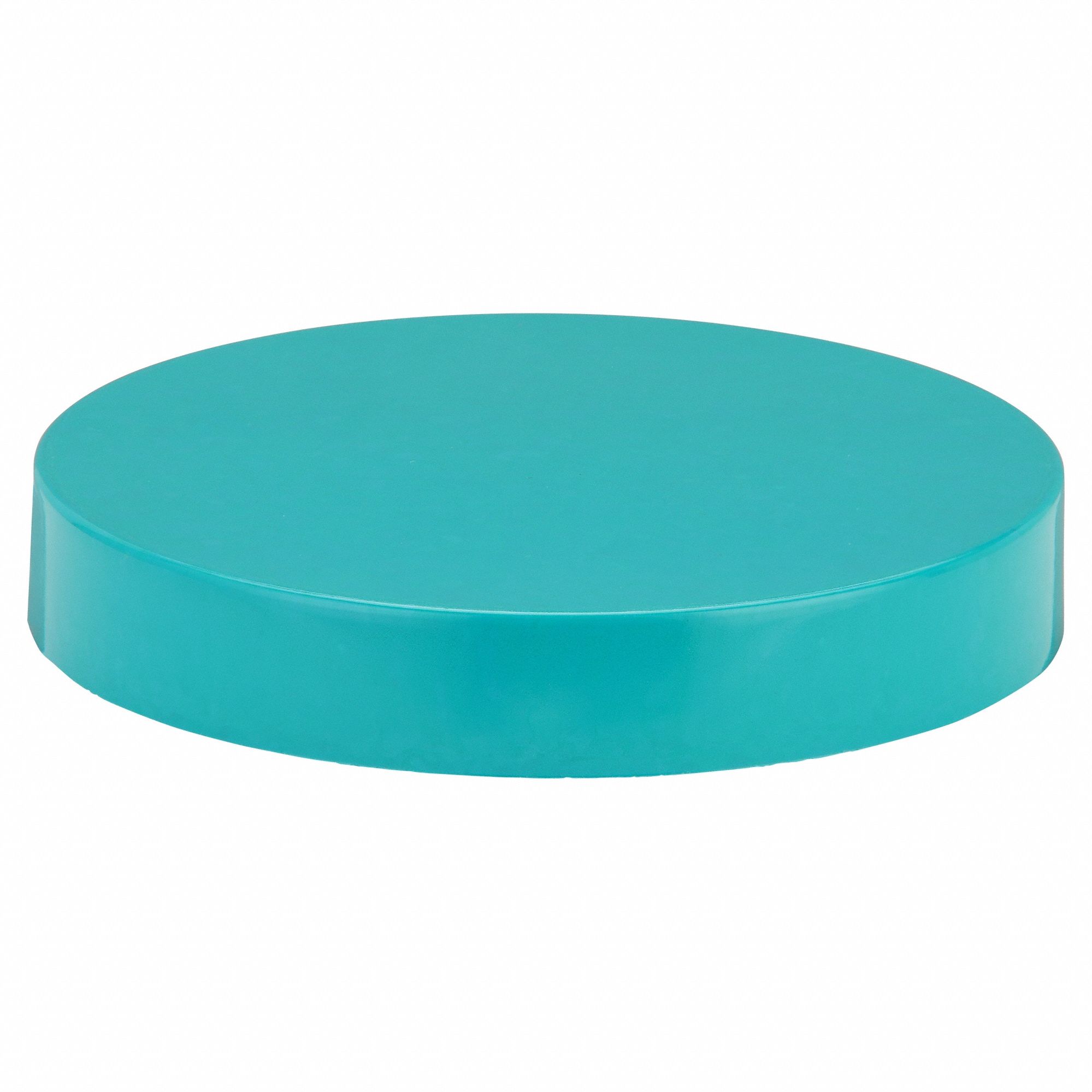 Cap: 70 mm Dia, Green, Thermoset, F217/PTFE, 70-400 mm Screw Closure Size, Wide Mouth Size