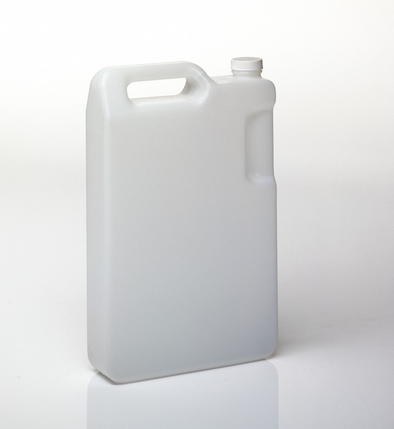 JUG, 5 L CAPACITY, 1.32 GAL CAPACITY, SCREW ON, HDPE, BLOW MOLDED HANDLE, INCLUDES CLOSURE