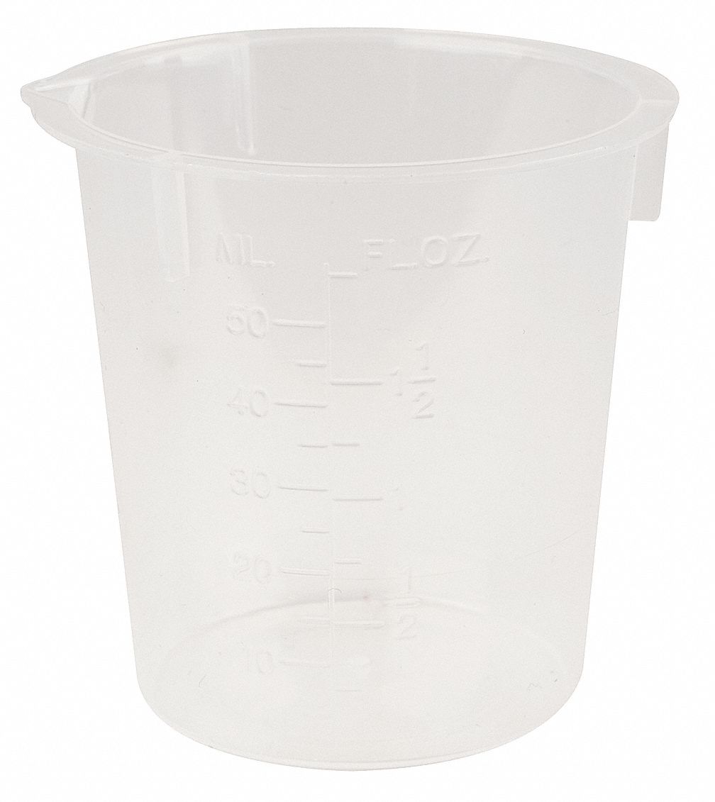 LAB SAFETY SUPPLY Disposable Beaker 50 mL Labware Capacity Metric