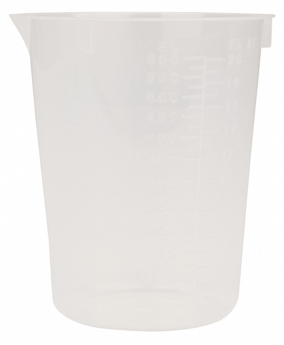 Beaker Plastic Colorless PK25