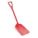 SHOVEL PLASTIC 11X14IN, 38IN L RED