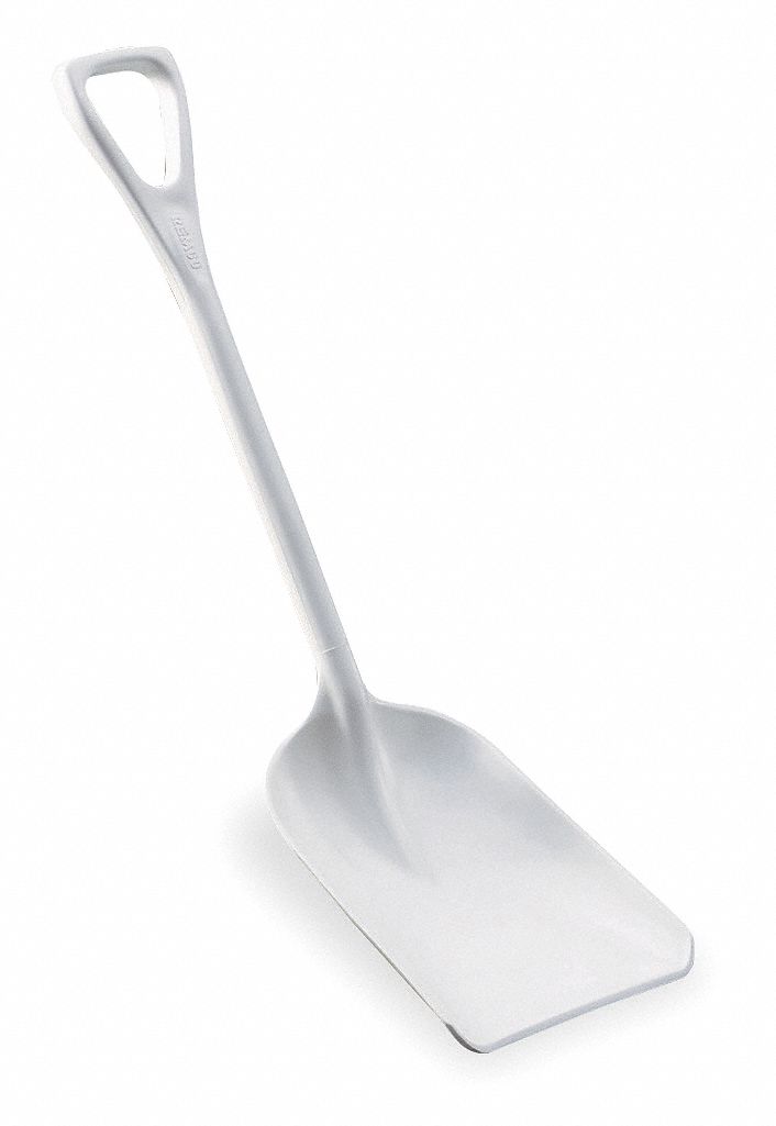 SHOVEL PLASTIC 11X14IN, 38IN L WHTE