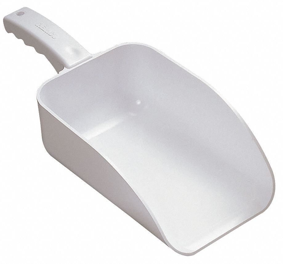 3UE74 - E0612 Large Hand Scoop White 15 x 6-1/2 In