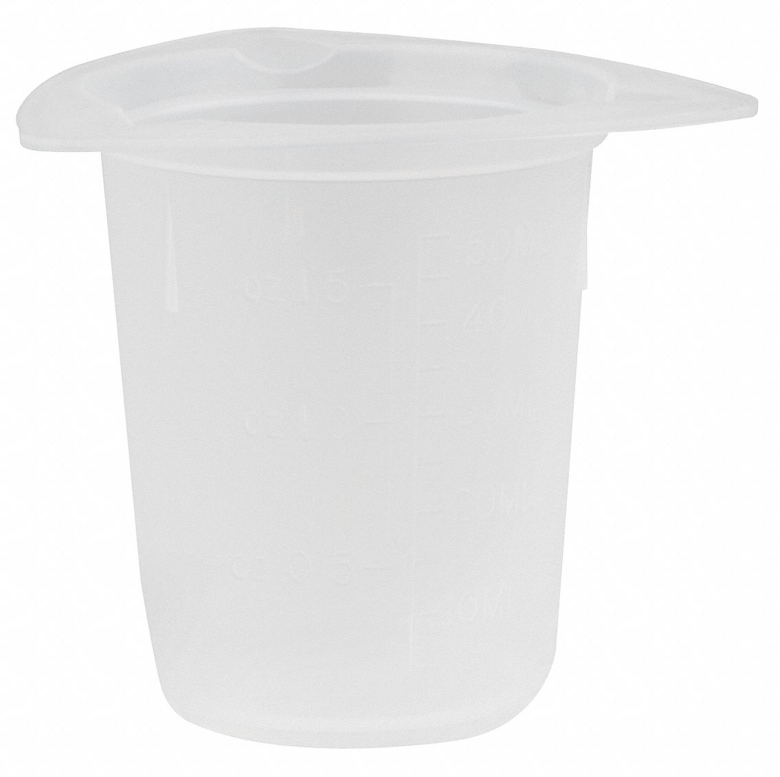 Disposable Beaker: Polypropylene, 32 oz Labware Capacity - English, Disposable, 100 PK