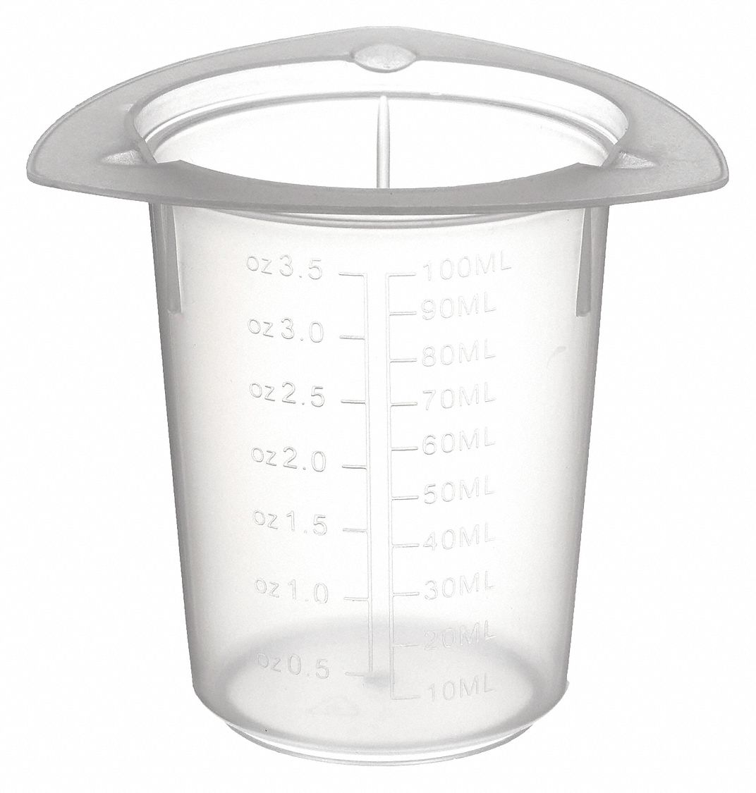 Polypropylene, 4 oz Labware Capacity English, Disposable Beaker