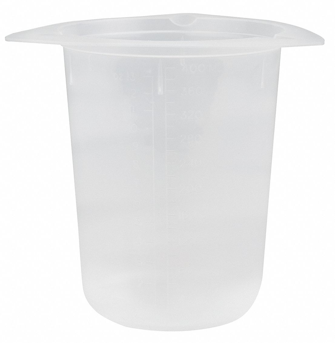 GRAINGER APPROVED Disposable Beaker, 400 mL/6 oz, Low Form, 2 to 400 mL