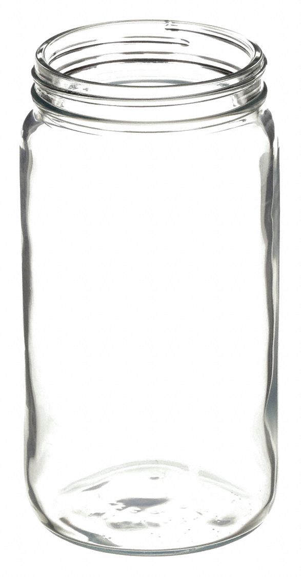 Safety Coated Bottle: Safety Coated Glass, 480 mL Capacity - mL, 16 fl oz Capacity - oz, Clear