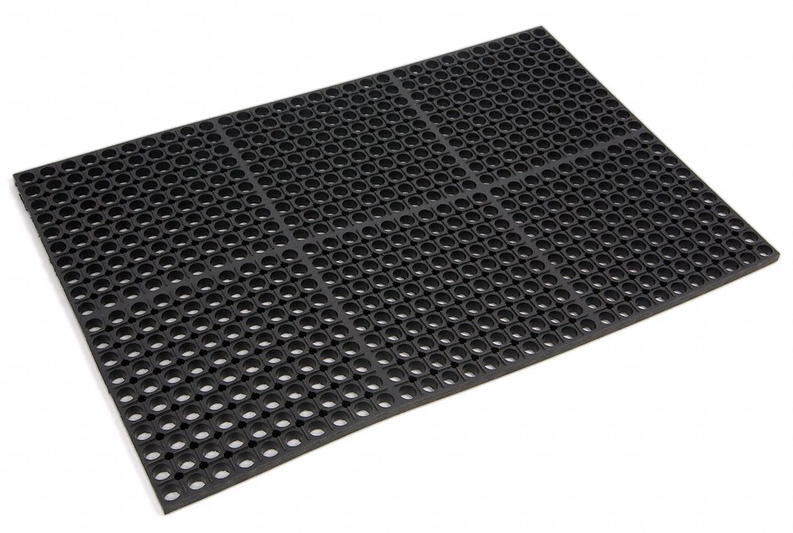 WEARWELL Drainage Mat Thick, Rectangle - 3UFY7|477.78X18X24GRBK - Grainger