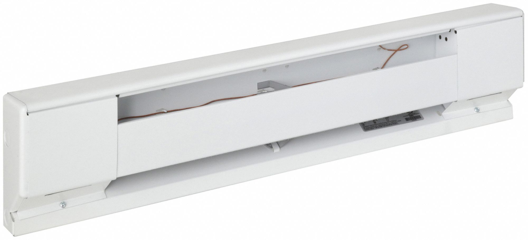ELECTRIC BASEBOARD HEATER, RESIDENTIAL GRADE, 500W, WHITE, CONVENTIONAL HOUSING, 120V AC