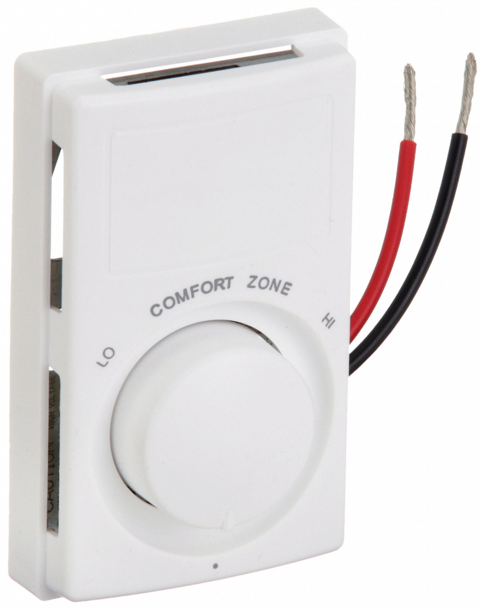 ELECTRIC BASEBOARD HEATER THERMOSTAT, WHITE, 120/208/240/277V AC, 50 °  TO 80 ° F, 1 POLES