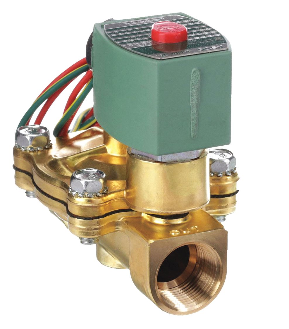 SOLENOID VALVE: 2-WAY, NORMALLY CLOSED, ¾ IN PIPE SIZE, 110V AC/120V AC, WATERTIGHT