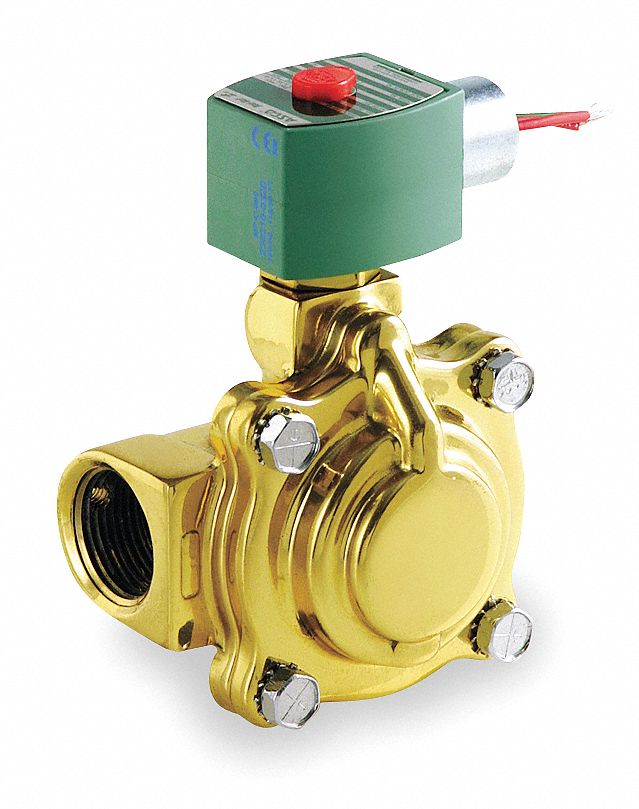 SOLENOID VALVE: 2-WAY, NORMALLY CLOSED, 1 IN PIPE, 110V AC/120V AC, WATERTIGHT, NBR SEAL