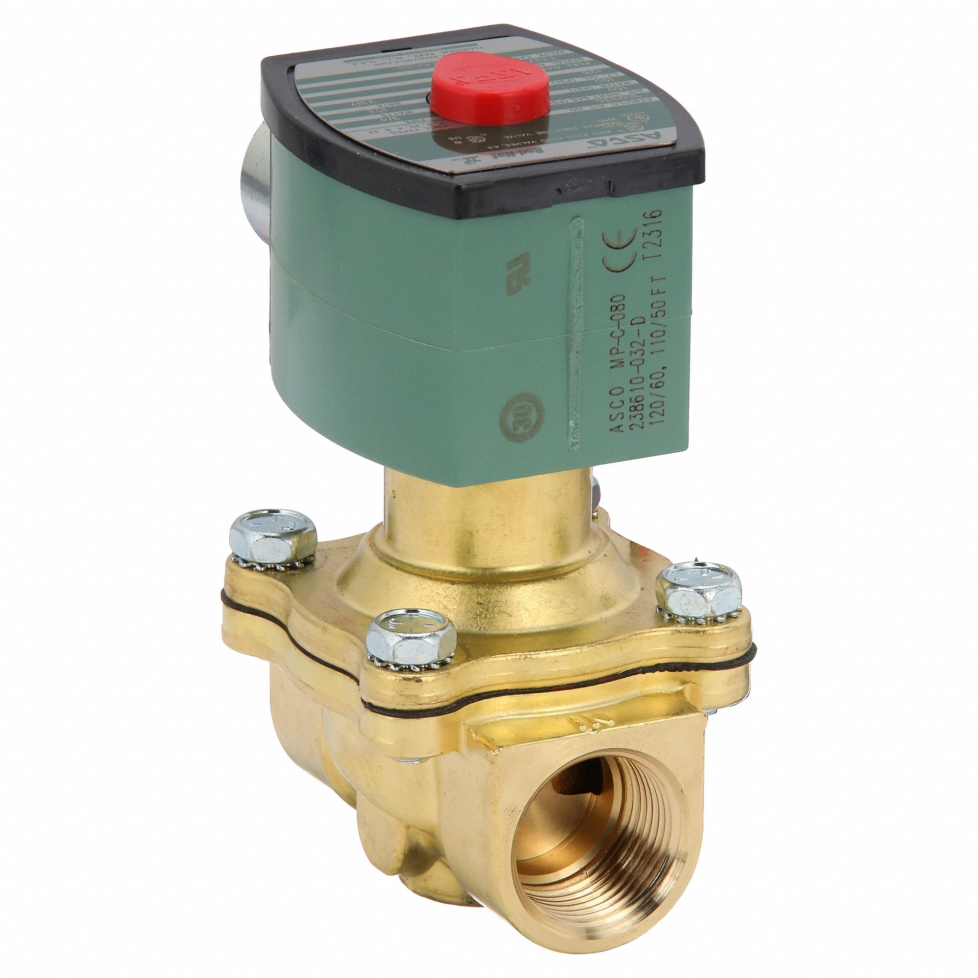 SOLENOID VALVE: 2-WAY, NORMALLY OPEN, ¾ IN PIPE, 110V AC/120V AC, WATERTIGHT, NBR SEAL