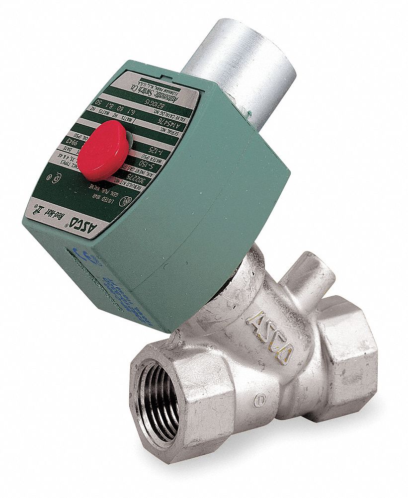 SOLENOID VALVE: 2-WAY, NORMALLY CLOSED, ⅜ IN PIPE SIZE, 24V DC, WATERTIGHT, HIGH FLOW