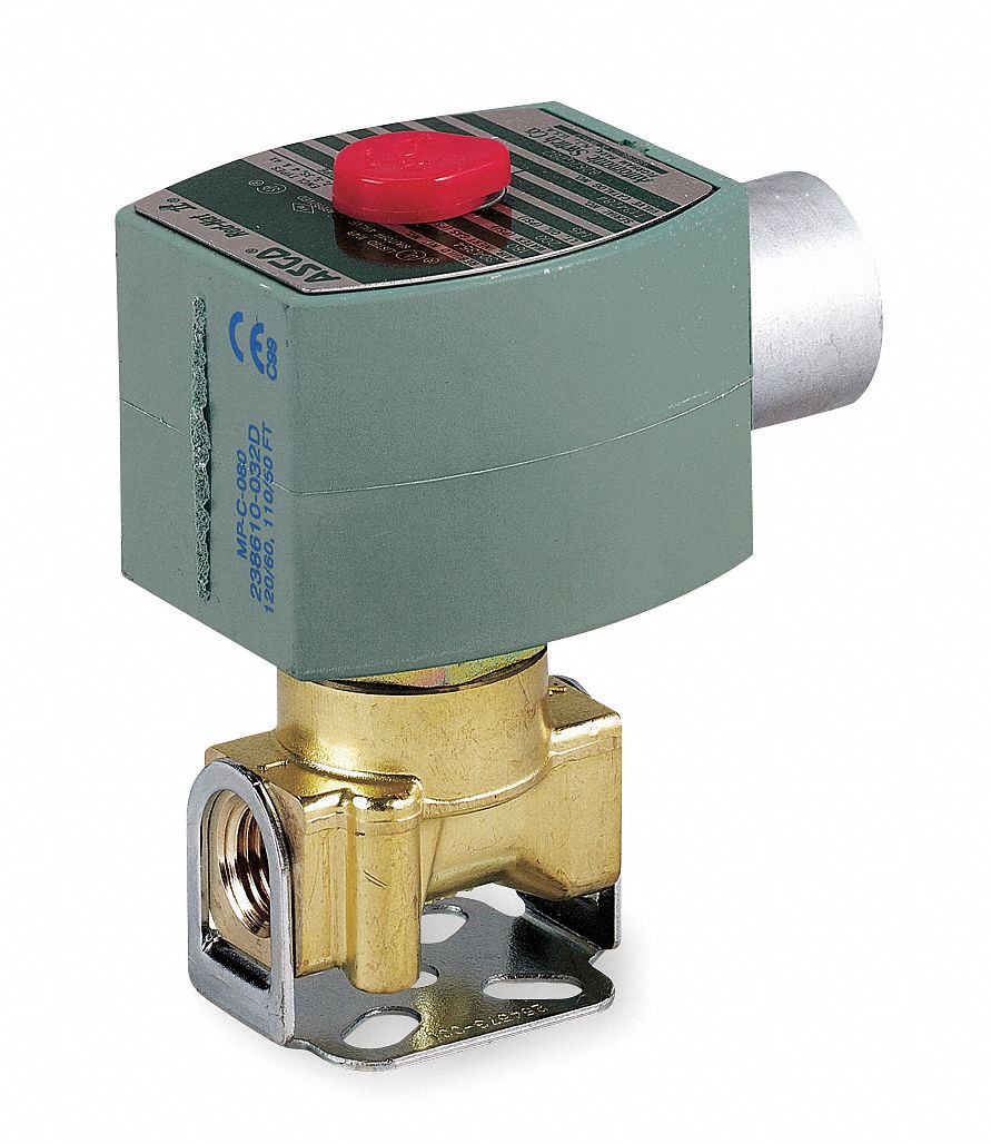 SOLENOID VALVE: 2-WAY, NORMALLY OPEN, ½ IN PIPE SIZE, 24V DC, WATERTIGHT, HIGH FLOW
