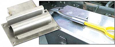 Shovel Holder: Stainless Steel, Plain, Dump Truck Class Heavy
