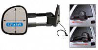 Truck Mirror Set, Heated, 10x10 In